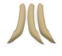 XVMKFCF Doors Inner Handle Cover Replacement Front Passenger Side Door Handle Cover Trim Compatible with BMW X3 X4 2010 2011 2012 2013 2014 2015 2016 51417248501(LHD Beige Set)