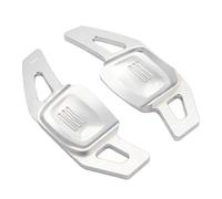 XVMKFCF Shifter Paddles Compatible with Vw for Tiguan 2019; for C-Trek for Golf MK8 2Pcs Automotive Steering Wheel Shift Paddle Gear Shift Shifter Extender(Silver)