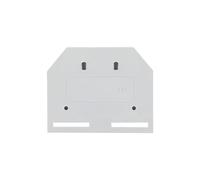 XVPTGKY 10Pcs End Cover 280-301 281-301 282-301 281 For Mini Spring Cage Wire Connection Terminal Block DIN Rail Connector Barrier Plate(281-301)