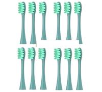 XvuaTeIw 4/8/12/16 Pcs Replacement Toothbrush Heads Compatible with Oclean X/X PRO/ Z1/ F1/ One/Air 2/ SE Sonic Electric Toothbrush Dupont Bristle(12 Pcs Green)