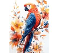 XvvwEndlessx Stamped Cross Stitch Kits DIY Counted Embroidery Needlepoint Kit Birds on a Branch Cross Stitch for Adults Beginners Crafts Home Decor 11CT：40×50Cm