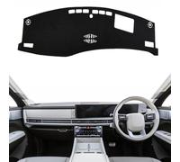 XVWTJZIA Fit for Hyundai Santa Fe 2024 2025 LHD/RHD Dashboard Cover Mat,Custom Anti-Glare/Non-Slip/Sunshield Poly Dash Pad (Black Edge)
