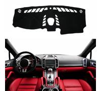 XVWTJZIA Fit for Porsche Cayenne 2010-2017 Dashboard Cover Mat,Custom Faux Suede/Non-Slip/Anti-Glare/Black