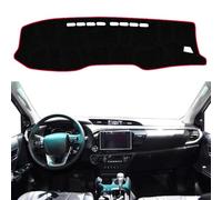 XVWTJZIA Fit for Toyota Hilux 2016-2024 Dashboard Cover Pad,Dash Cover Mat,Custom Polyester/Non-Slip/Anti-Glare/Black