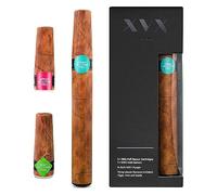 XVX Cigar Starter Kit - Rechargeable Electronic Cigar - Prefilled Cartridges - Apple, Mint & Cigar Flavours - 900 Puffs Each - USB Charger & Flavour Changing - Nicotine-Free E Cigarette Shisha
