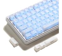 XVX Frost Jelly Keycaps, Forged Carbon-Look Translucent Keyboard Keycaps