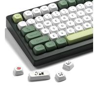 XVX MOA Profile Matcha Panda PBT Dye-Sub Keycaps Set, 143-Key Green & Creamy Keycaps for Mechanical Keyboards (Compatible with 61/64/68/84/87/100/104/108 Cherry MX Switches)