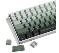 XVX Shine Through Gradient Seaweed Green Keycaps - Side Print, Double Shot PBT, 136 Keys, OEM Profile for Cherry Gateron MX Switches