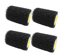 XWADJCD 4 Inch Drywall Compound Roller Cover 4 Pcs Drywall Texture Roller, Suitable for Covering Wall and Ceiling Surfaces