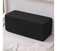 XWanitd Sofa Cushion Arm Support,Rectangular Thicken Sofa Armrest Pillow,Long Bedside Gap Close Headboards Cushion Washable (20x20x50cm,Black)