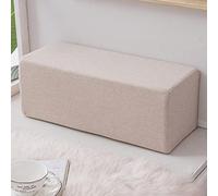 XWanitd Sofa Cushion Arm Support,Rectangular Thicken Sofa Armrest Pillow,Long Bedside Gap Close Headboards Cushion Washable (15x15x50cm,Beige)