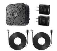 Xwartre 30ft Cable with Charger for Blink 3rd Gen & Blink XT/XT2 Camera (2Pack). Outdoor Weatherproof Power Cord, Indoor USB Adapter- Black