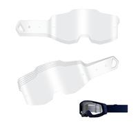 XwaYexa 30-Pack Goggles Tear Offs Standard for 100 Percent Armega, Strata 2/Racecraft 2/Accuri 2, Goggles Tear-Offs Compatible with Dirt Bike & Motocross, Clear Vision Lens Protection