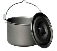 XWBLDBDFC Outdoor Picnic Cauldron Hanging Camping Pot Aluminum Alloy Cooking Pot Fire Pit Heating Stove Large Capacity Kettle