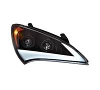 XWBTRQLK Head Lamp Compatible For Hyundai Genesis Coupe Head Lights 2009-2012 Genesis Coupe Headlight DRL Turn Signal High Beam Projector Lens
