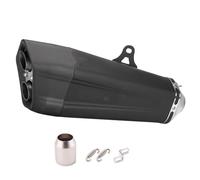 XWDPDNHHD 51mm Motorcycle Exhaust Pipe Exhaust Muffler For BMW S1000RR For Suzuki GSX 250R Exhaust Muffler Pipe With DB Killer Motorbike Middle Link Pipe(Color 2)