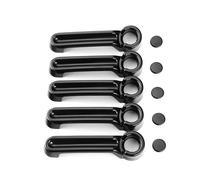 XWDPDNHHD Car Door Handle Protector for Jeep for Wrangler JK JKU 2007-2018 for Liberty 2008-2012 Exterior Door Handle Covers Trim Handle Exterior Molding Trim(Black 1)