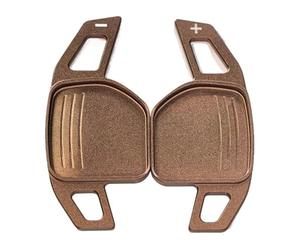 XWDPDNHHD Car Steering Wheel For Seat For Leon FR For Cupra For Ateca For Ibiza 6P For Arona For Tarraco For Alhambra Paddle Shifter Gear Interior Trims(Brown)