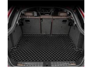 XWDPDNHHD Car Trunk Mats For A4 B9 2017-2024 Boot Mat All Weather Waterproof Boot Liner Pad Floor Carpets Pads Cargo Tray Protector Boot Pads(Black-Beige)