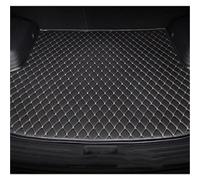 XWDPDNHHD Car Trunk Mats For Jaguar XF 2008-2015 Boot Mat Cargo Liner Full Coverage Waterproof Floor Carpets Trunk Protection Pad Boot Pads(Black-Beige)