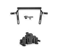 XWDPDNHHD Filming Mount Motorcycle Navigation Bracket For NMAX 155 2020-2024 GPS Phone Location Adjusting Mount Shockproof Pinning Bracket(BLACK 2)