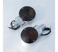 XWDPDNHHD Motorbike Indicators Motorcycle Front Flat Turn Signal Lights Indicator Lamp For Harley Touring Electra Glide Road Glide King Heritage Softail FLSTC 01-17 Turn Signals Lights(Smoke)