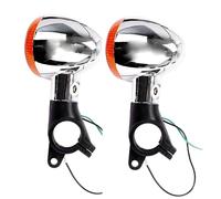 XWDPDNHHD Motorbike Indicators Motorcycle Front Rear Turn Signal Indicator Light Blinker Lamp Set For REBEL CA250 CMX250 Storm DD250E/150 Turn Signals Lights(FRONT)