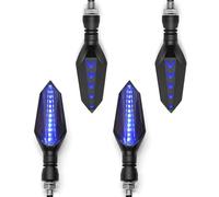 XWDPDNHHD Motorbike Indicators Motorcycle Turn Signal Lights Blinker Front Rear Signal Indicators Lamp For Suzuki GSF 1250 1200 650 BANDIT GSX 1250 1400 650F Turn Signals Lights(Color 5)