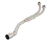 XWDPDNHHD Motorcycle Exhaust Pipe For TMAX 500 T-MAX 500 T MAX500 2001-2007 Exhaust Front Link Pipe Muffler Silencer Motorbike Middle Link Pipe