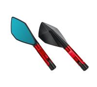 XWDPDNHHD Motorcycle Mirrors 8MM 10MM Rearview Side Mirror Accessories For Y&amaha MT09 MT07 Field View Extender Reflector Mirror Blind Spot Mirror(RED)