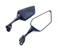 XWDPDNHHD Motorcycle Rear View Mirror Carbon Look For Y&amaha YZF R1 R6 R25 R15 R125 R3 R1S R1M FZ6R Left Right Reflector device Blind Spot Mirror(Black 3)