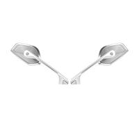 XWDPDNHHD Motorcycle Rear View Mirrors For B&MW G310R F800R R1250GS Adv F750GS F850GS G310GS R1300GS R1200GS Aluminum Side Mirror Blind Spot Mirror(Silver)
