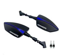 XWDPDNHHD Motorcycle Rear View Mirrors For B&MW R1200GS R1200RT10mm Screws Left Right Rear View Mirrors Side Mirror Reflector Mirror Blind Spot Mirror(BLUE 1)