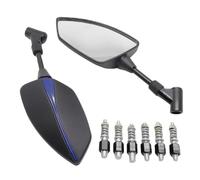 XWDPDNHHD Motorcycle Rear View Mirrors For Y&amaha TRACER 900 GT 700 GT 700 900 GT MT09 MT07 10mm Adjustable Side Rear View Mirror Blind Spot Mirror(BLUE)