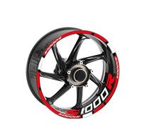 XWDPDNHHD Wheel Stickers Motorcycle Reflective Wheel Sticker For B&MW S1000R S 1000R Rim Hub Decal Decals Stickers Reflective Stripe Tape Rim Decal kit(Color 16)