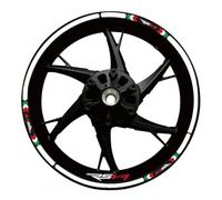 XWDPDNHHD Wheel Stickers Motorcycle Wheel Hub Sticker Decal For Ducati Multistrada V4 V2 S V2S 2021-2023 Rim Decals Stickers Reflective Stripe Tape Rim Decal kit(Color 12)