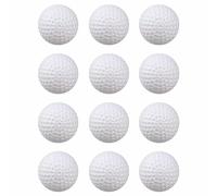 Xwejek White Hollow Practice Golf Balls Plastic 12Pcs,42mm Plastic Golf Training Balls Airflow Limited Flight Golf Balls for Swing Practice Driving Range Home Backyard Use