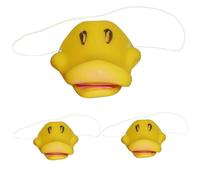 Xweptuy 3Pcs Duck Bill, Cartoon Funny Duck Mask, Soft Vinyl Duckbill Mask with String, Realistic Costume Accessories for Cosplay Party Supplies