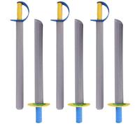 Xweptuy 6Pcs Foam Sword for Kids 21" EVA Foam Knives Toy Sword 2 Styles Safe Soft for Boys Girls, Randomly Colored Handle