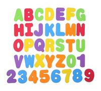 Xweptuy Bath Toys, 36 Sheets Fun Numbers and Alphabet Bath Toys, Floating Alphabet Letters & Numbers Learning for Bathtub Educational for Kids Children Boys Girls