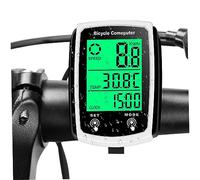 Xweptuy Bike Speedometer Waterproof Cycle Bike Computer with LCD Backlight Display Wireless GPS Speedometer for for Road MTB