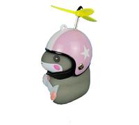 Xweptuy Cartoon Bicycle Bell Little Animal Cute Hamster Mountain Bike Handlebar Ring Horn