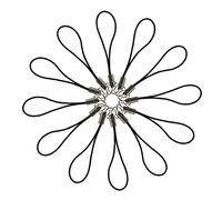 Xweptuy Cell Phone Strap Lanyard Strap 6cm for Keys Phone Split Ring Black Lanyards String Wristband 12PCS