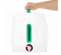 Xweptuy Collapsible Water Container with Spigot, 10L/2.6 Gallon Clear Camping Water Jug, Portable Storage Containers for Outdoors HikingEmergency