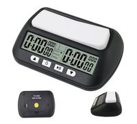 Xweptuy Digital Chess Clock, 5.5x3.5x1.8 Inch Chess Timer with Basic, Bonus, Delay and Positive Time Function, Portable Game Timer for Referee