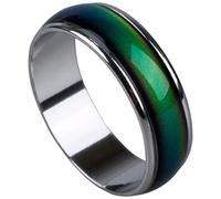 Xweptuy Mood Ring Temperature Affect Color Change Ring Emotion Feeling Jewelry for Women Men