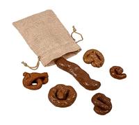 Xweptuy Poo Soft Realistic Turd Poo with Bag Joke Prank Fun Toy for April Fools Day 6PCS