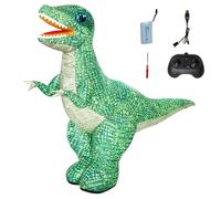 Xweptuy Remote Control Dinosaur Green Realistic Electric Inflatable Dinosaur with 360° Rotation, Forward & Backward, Rechargeable Big Toys for Boys Kids Birthday