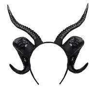 Xweptuy Sheep Horn Headband, Black, 11.4x11.8in, Cosplay Prop