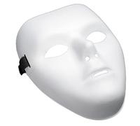 Xweptuy White Mask Full Face Masquerade Masks Party DIY Cosplay Blank Paintable Plain Masks